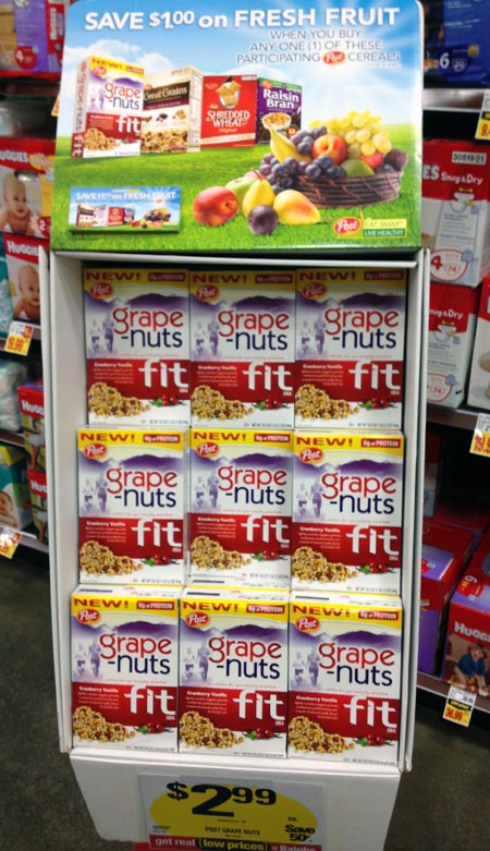 Grape-Nuts Fit Store Display