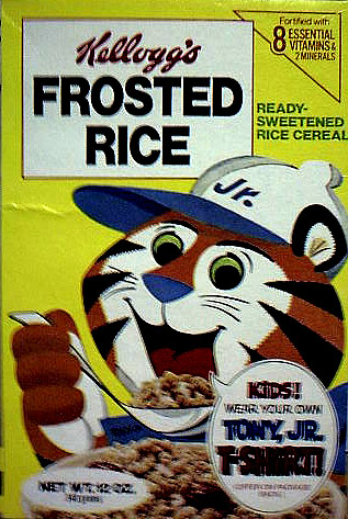1977 Frosted Rice Cereal Box