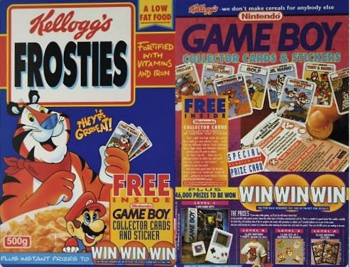 Frosties Game Boy Box