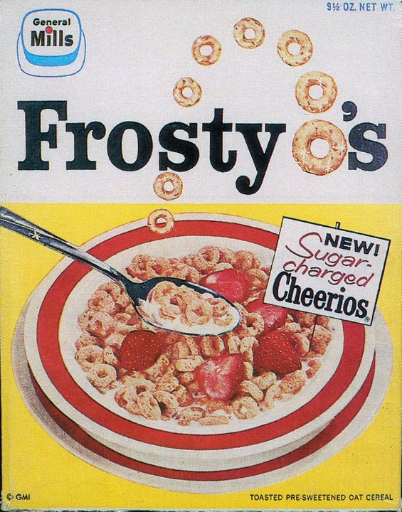 Vintage Frosty O's Cereeal Box