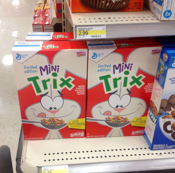 Mini Trix On Store Shelf