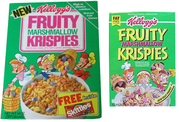 Two Boxes Of Fruity Marshmallow Krispies