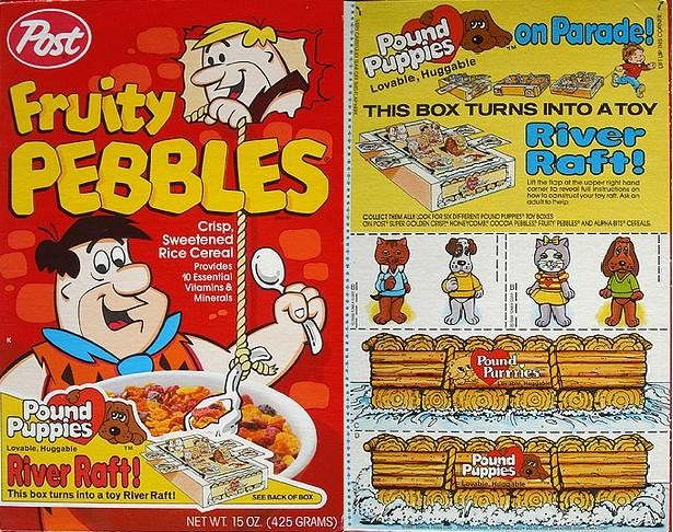 Fruity Pebbles Pound Puppies Raft Box