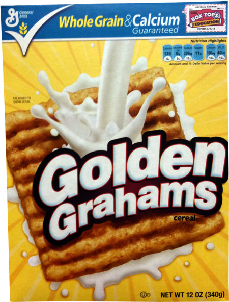 2010 Golden Grahams Cereal Box