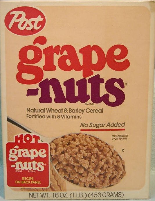 1984 Post Grape-Nuts Box