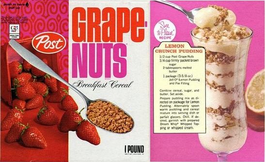 Grape-Nuts Lemon Crunch Pudding