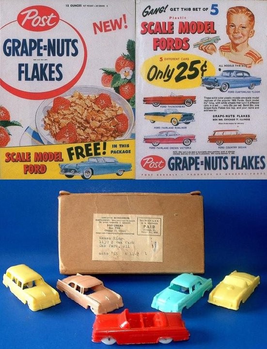 1955 Grape-Nuts Flakes Ford Premium