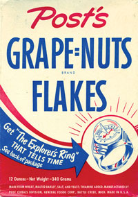 Grape-Nuts Flakes Explorer Ring