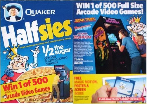 Halfsies Cereal Box - Arcade