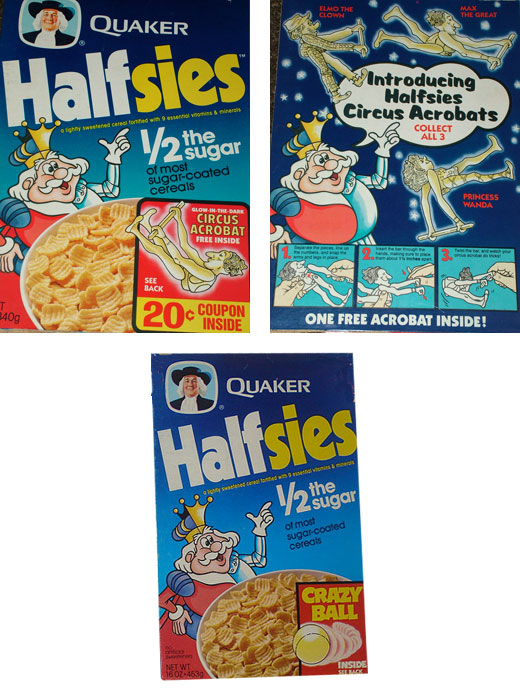 Halfsies Cereal Boxes