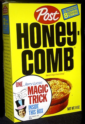 1973 Honey-Comb Cereal Box - Magic Trick