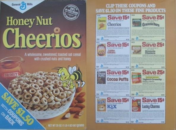 Honey Nut Cheerios Coupons Box