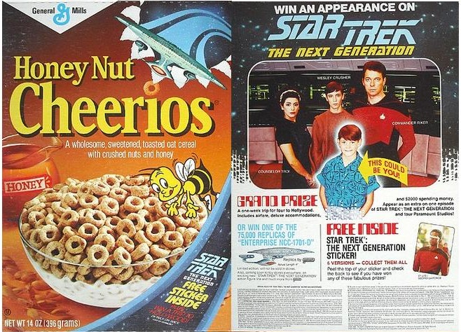 Honey Nut Cheerios Star Trek TNG