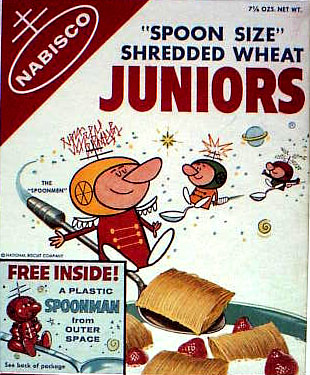 1958 Juniors Cereal Box - Spoonman