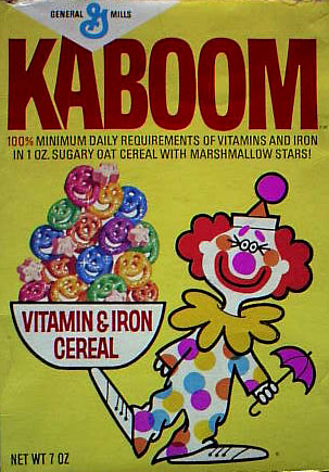 Kaboom Cereal Box