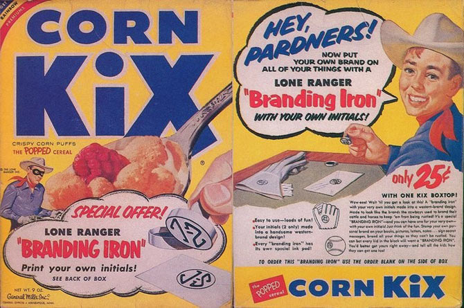 Corn Kix Branding Iron Box