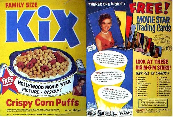 Kix Movie Star Cards Box