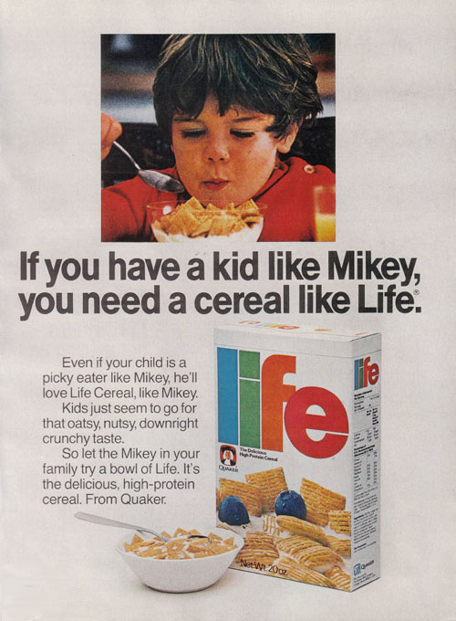 Classic Life Cereal Ad From 1976