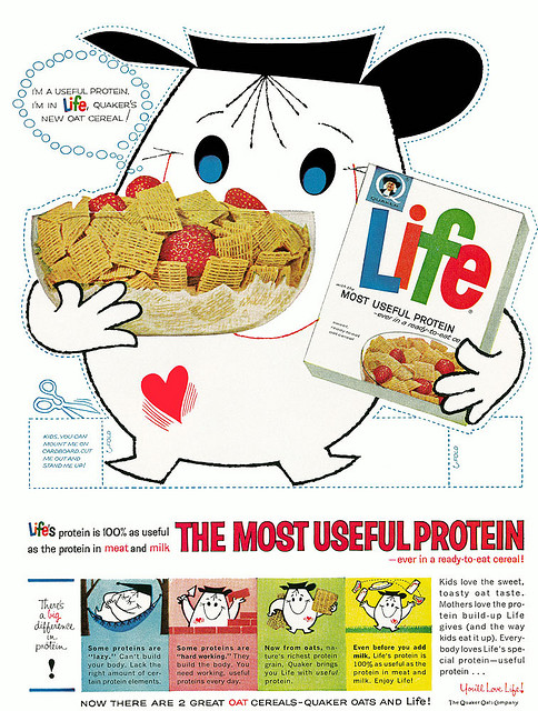 Life Ad w/ Cut-Out Protein