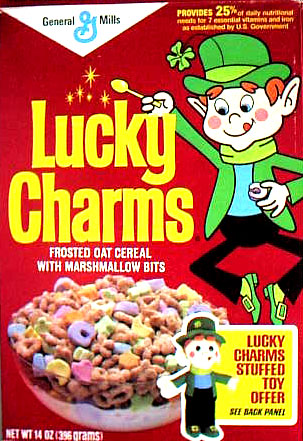 Lucky Charms: 1985 Lucky Charms Box - Suffed Toy