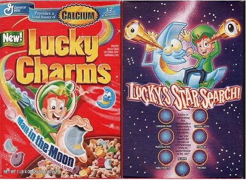 Lucky Charms Moon Marshmallows