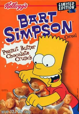 Box Front For Bart Simpson Cereal
