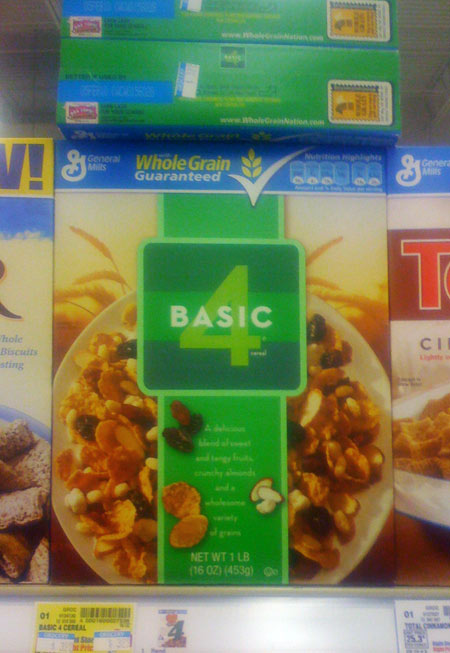 Basic 4 Cereal Box - Spring 2009