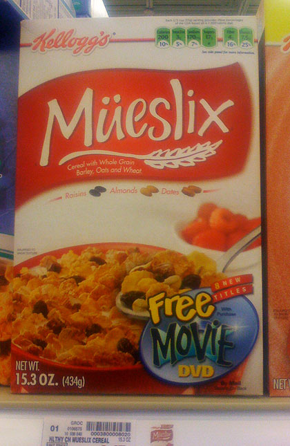 Mueslix Cereal Box - 2009