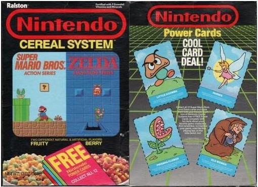 Nintendo Cereal - Power Cards