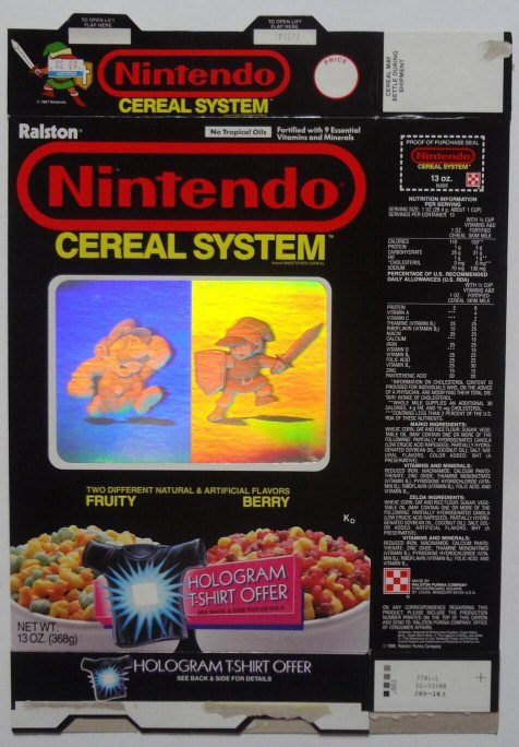 Nintendo Cereal System Box Front