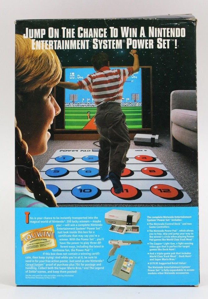 Nintendo Cereal System Box Rear