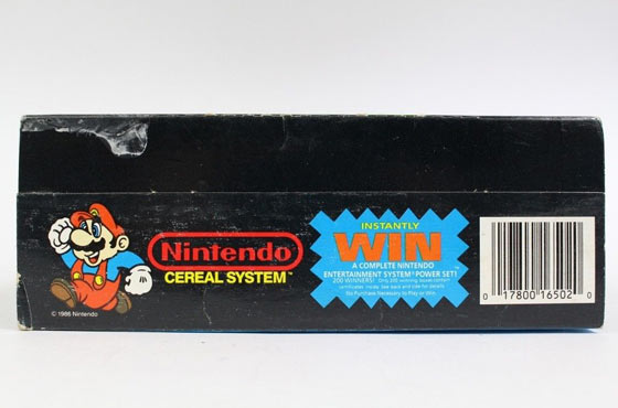 Nintendo Cereal System Box Top