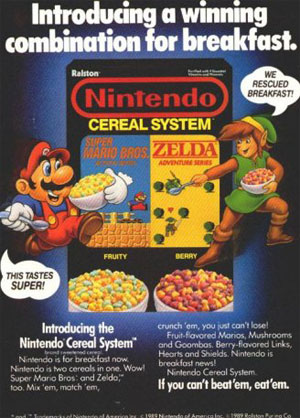 Nintendo Cereal System Ad