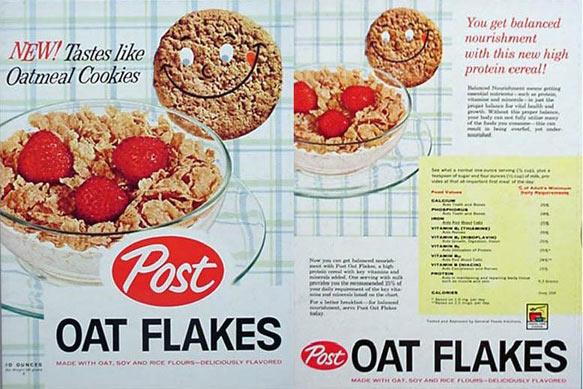 Oat Flakes Box Front & Back