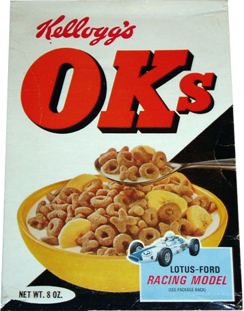 1967 OKs Cereal Box