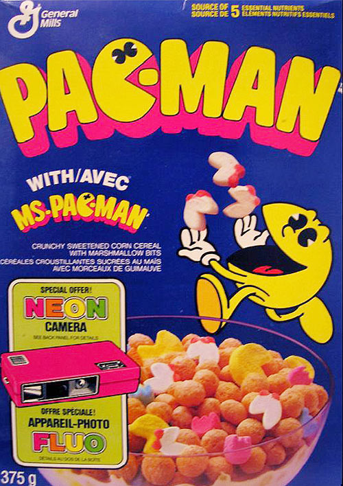 Canadian Box Of Pac Man Cereal