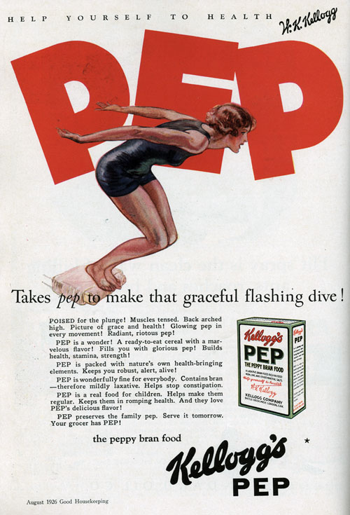 1926 Pep Cereal Ad