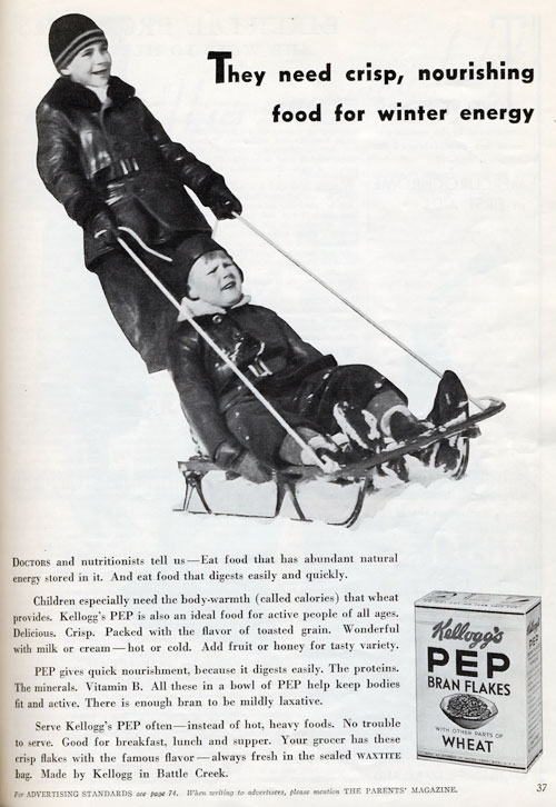 1933 Pep Cereal Ad