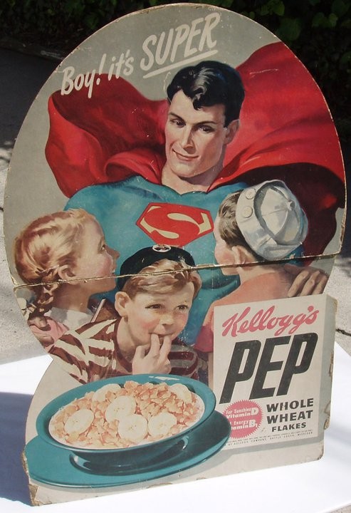 Pep Cereal Superman Store Display