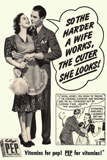 Hard-Working Cute Wife Pep Ad