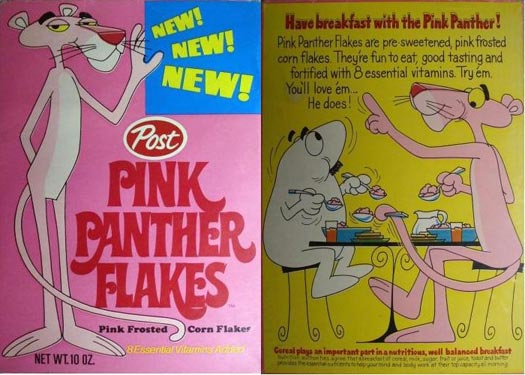 Early Pink Panther Flakes Box