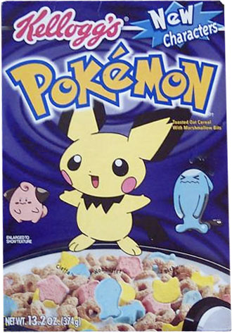 Pokemon Cereal Box