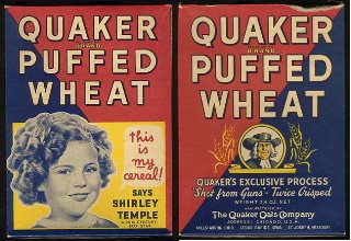 Shirley Temple Puffed Wheat Box