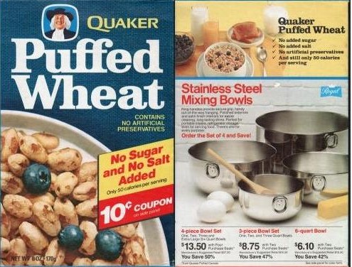 Puffed Wheat Mixing Bowls Offer