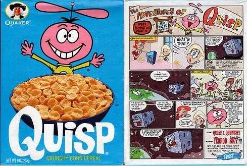 Adventures Of Quisp Cereal Box