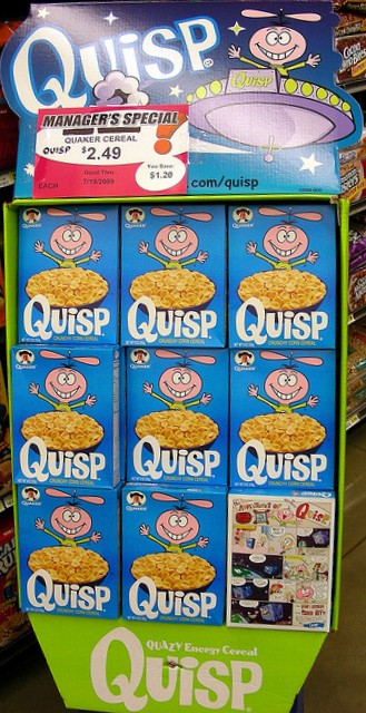 Quisp Cereal Store Display