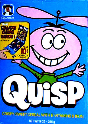 Quisp Cereal Box - Galaxy Game