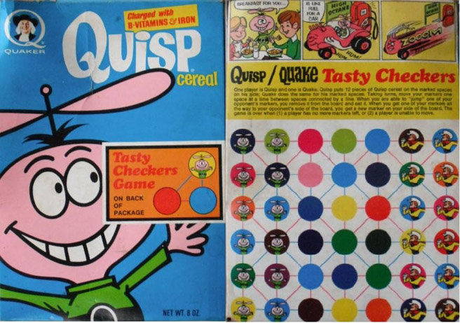 Quisp Tasty Checkers Box