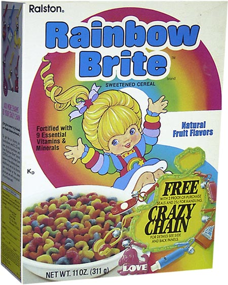 Rainbow Brite Cereal Box