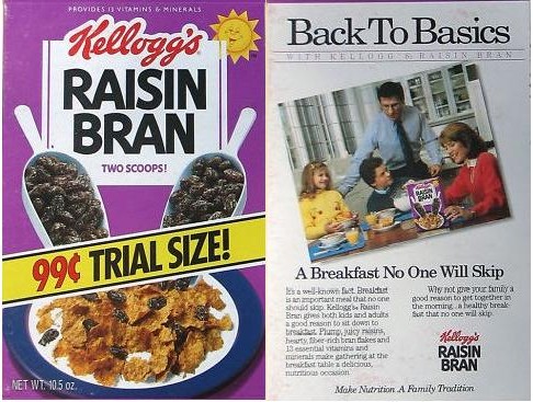 Raisin Bran Trial Size Box